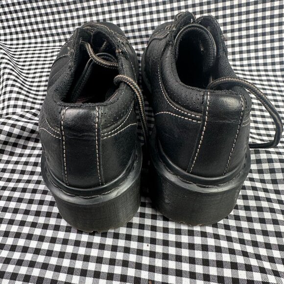 Dr Martens Vintage Melissa Chunky Oxford Black Leather Shoe Women's 7 90s / Y2K - Picture 3 of 6